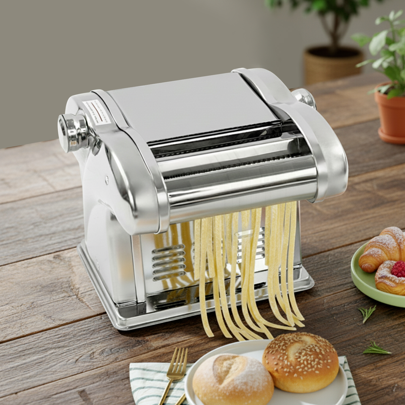 Kitchen Appliances In - Electric Pasta Machine Stainless Steel Noodle