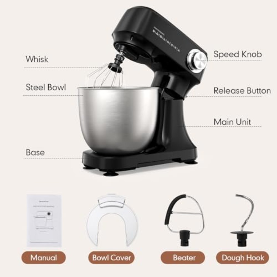Stand Mixer 4.8 Qt Electric Fo - Kitchen Appliances B&Q บทวิจารณ์และราคา