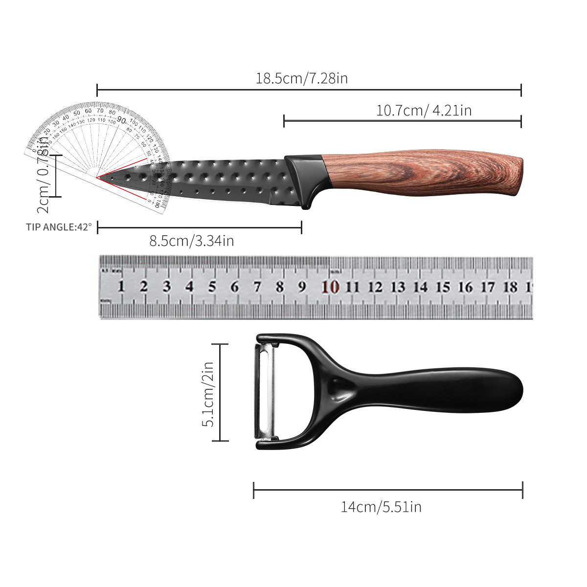Stainless Steel Fruit Knife Pa - Kitchen Appliances Set บทวิจารณ์และราคา