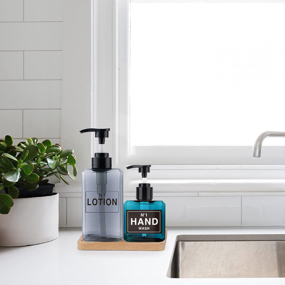 Bathroom Soap Dispenser Labels - Kitchen Appliances Set บทวิจารณ์และราคา