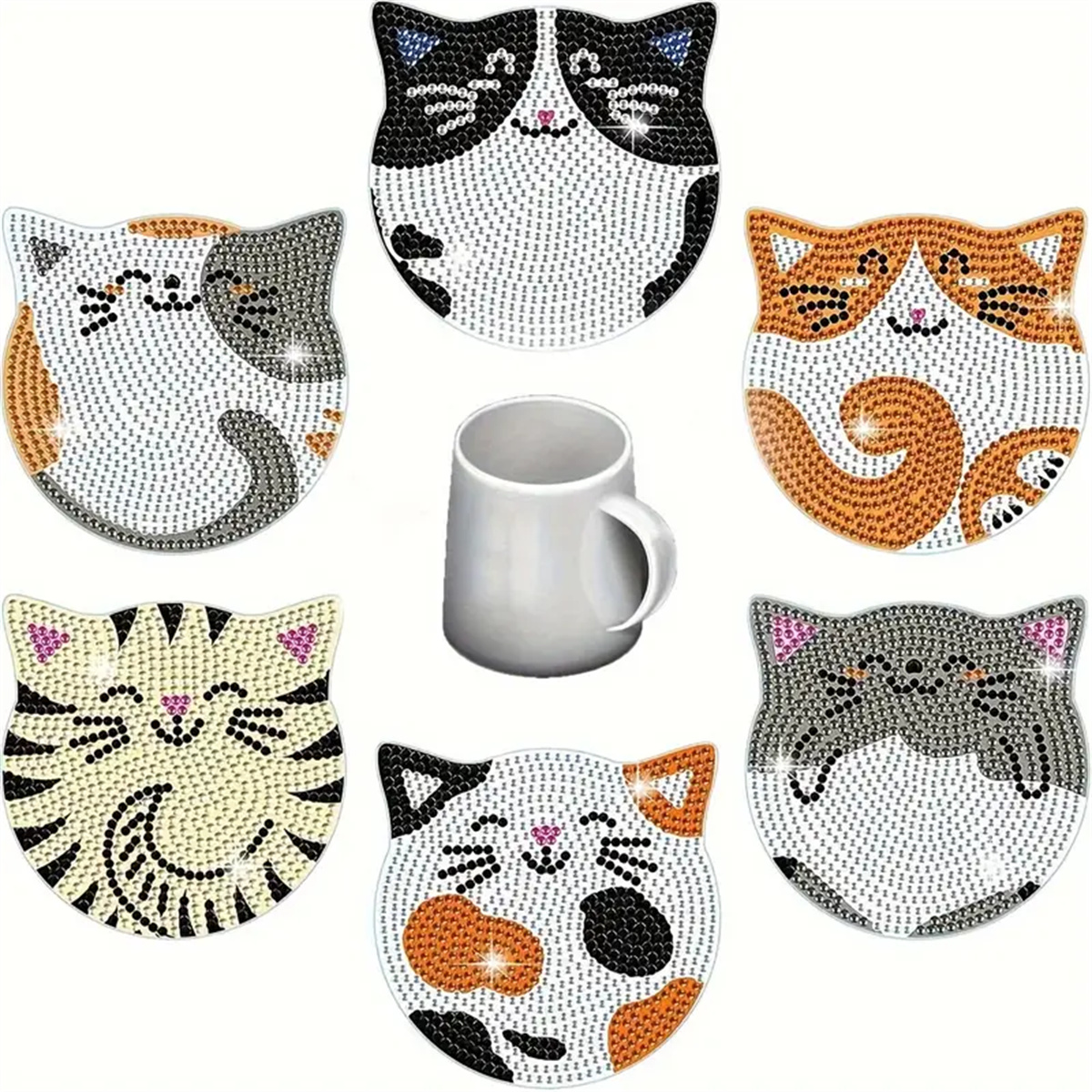 6 Pieces/set DIY Cat Rhineston - Kitchen Appliances Set บทวิจารณ์และราคา