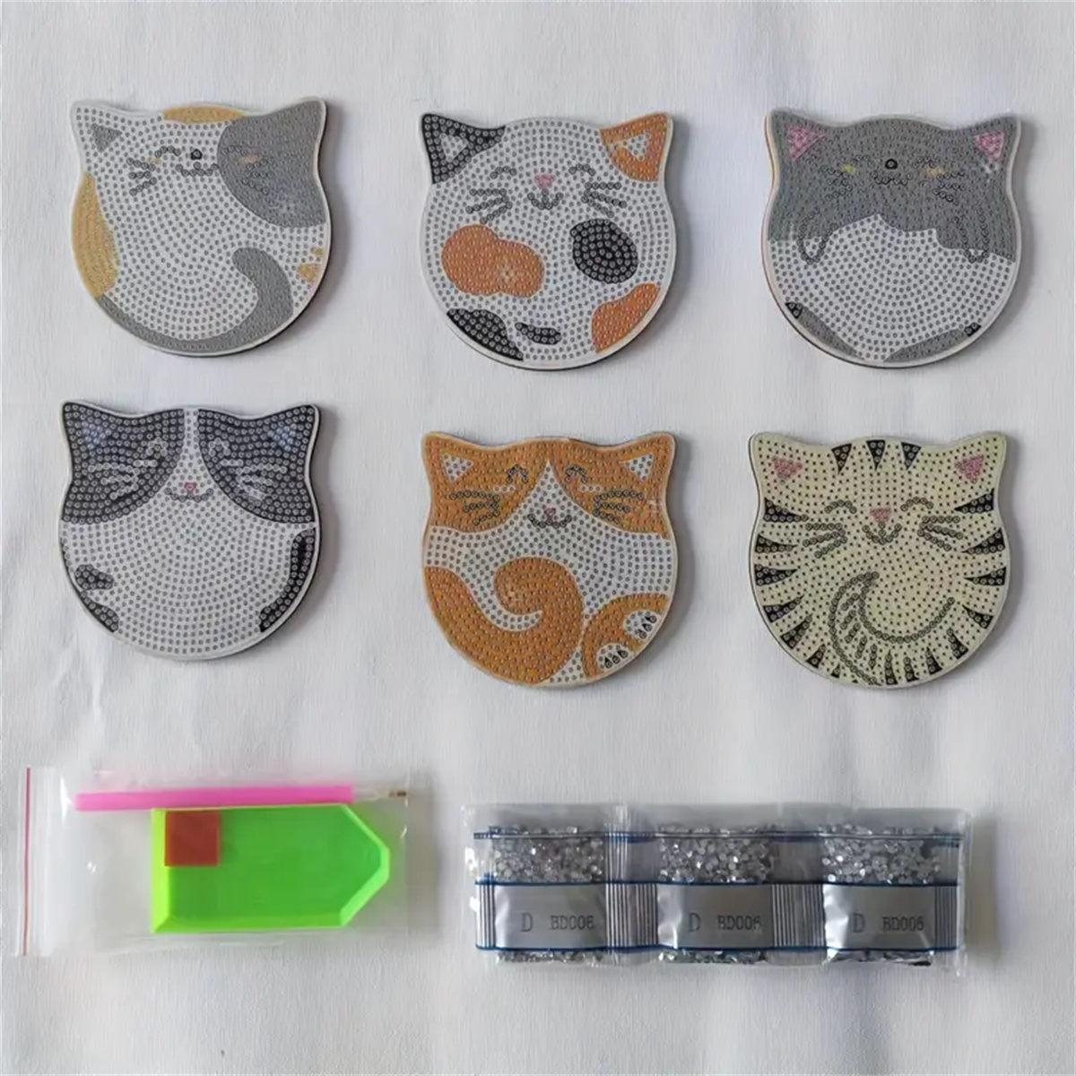 6 Pieces/set DIY Cat Rhineston - Kitchen Appliances Set บทวิจารณ์และราคา
