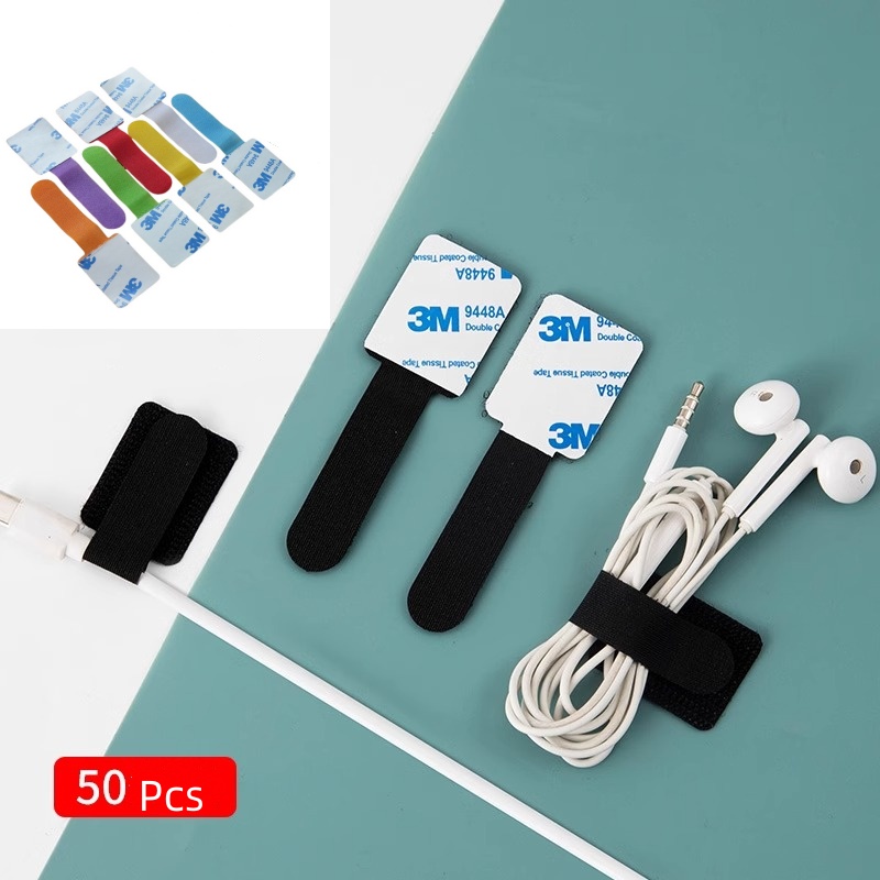 50pcs Hook and Loop Cable Ties - Kitchen Appliances At Home บทวิจารณ์และราคา