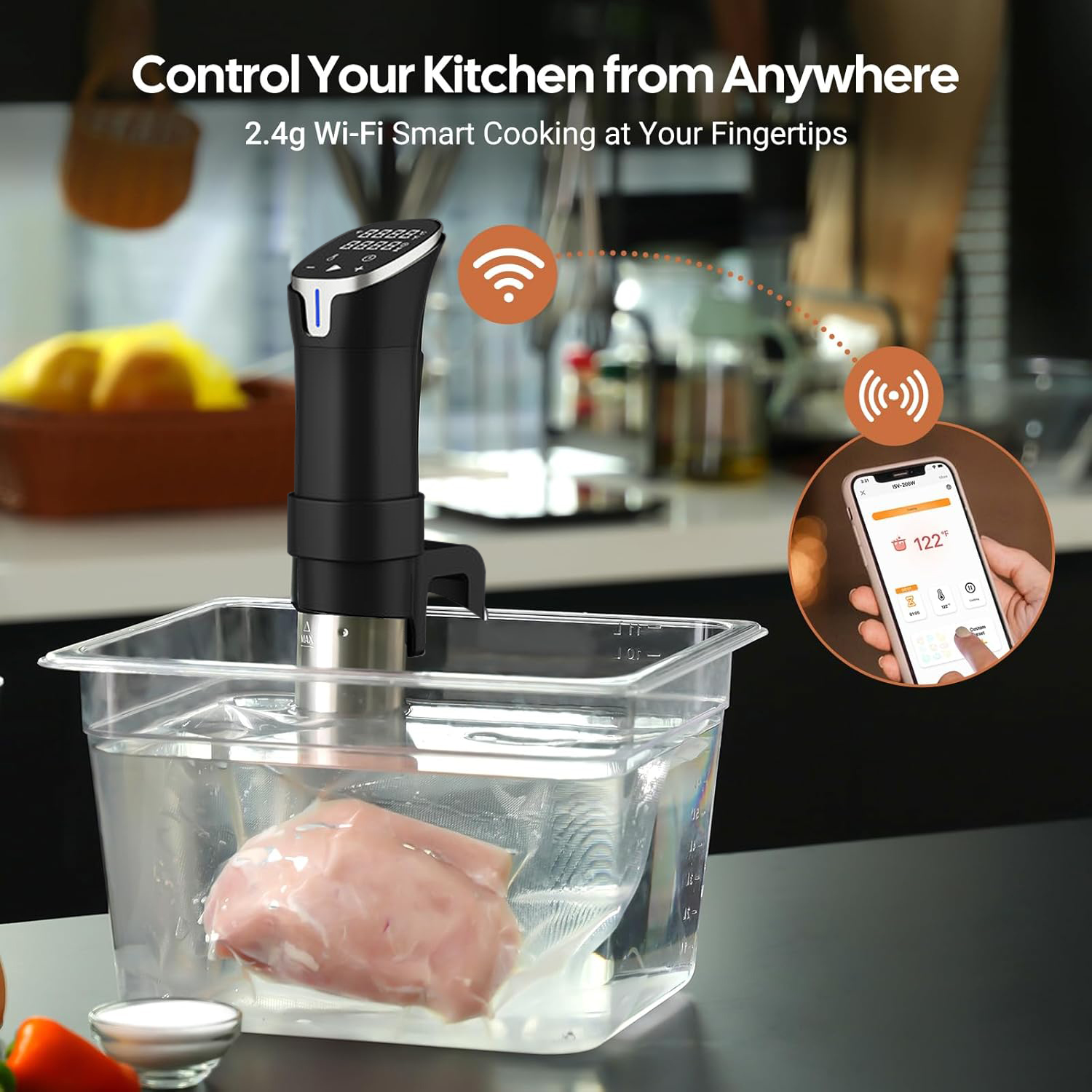 2.4G WIFI Sous Vide Cooker Gis - Sous Vide Immersion บทวิจารณ์และราคา