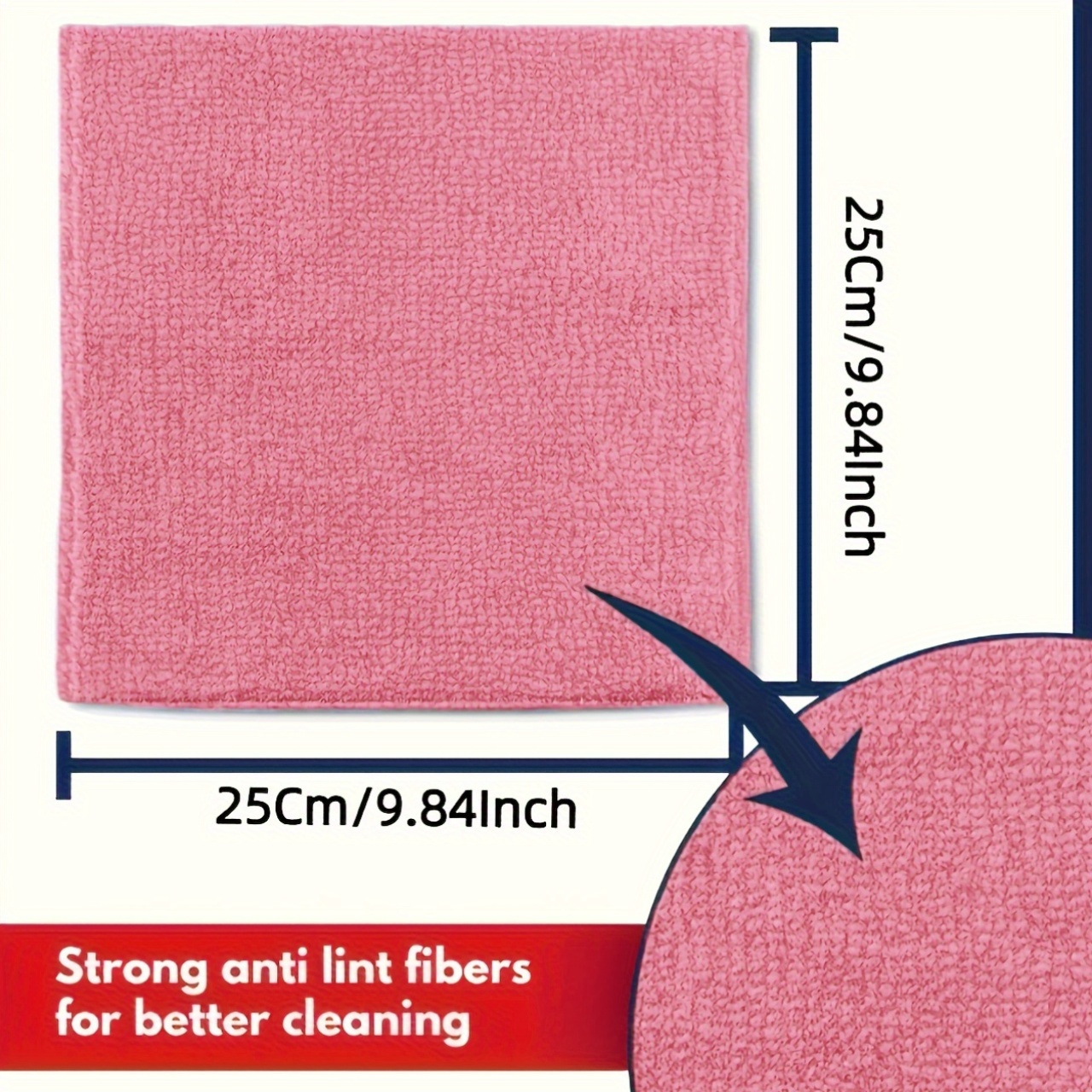 1-50Pcs Light Pink Microfiber  - Kitchen Appliances Set บทวิจารณ์และราคา
