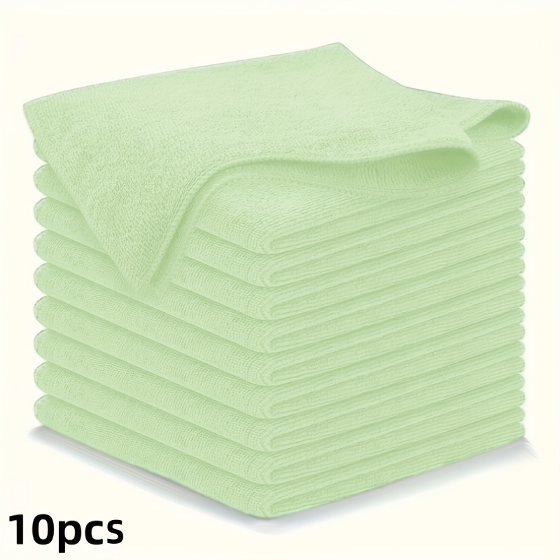 1-50Pcs Light Green Microfiber - Kitchen Appliances In บทวิจารณ์และราคา