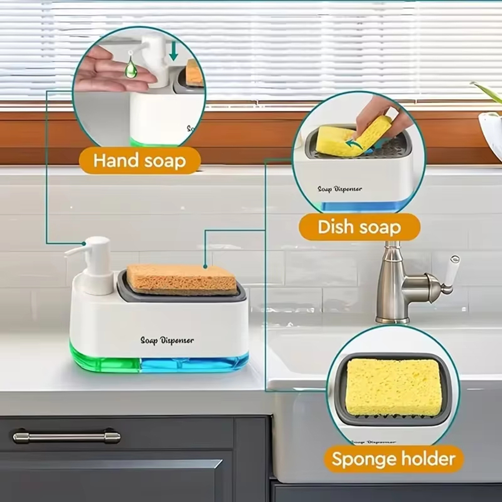 3-in-1 Hand And Dish Soap Disp - Kitchen Appliances Set บทวิจารณ์และราคา