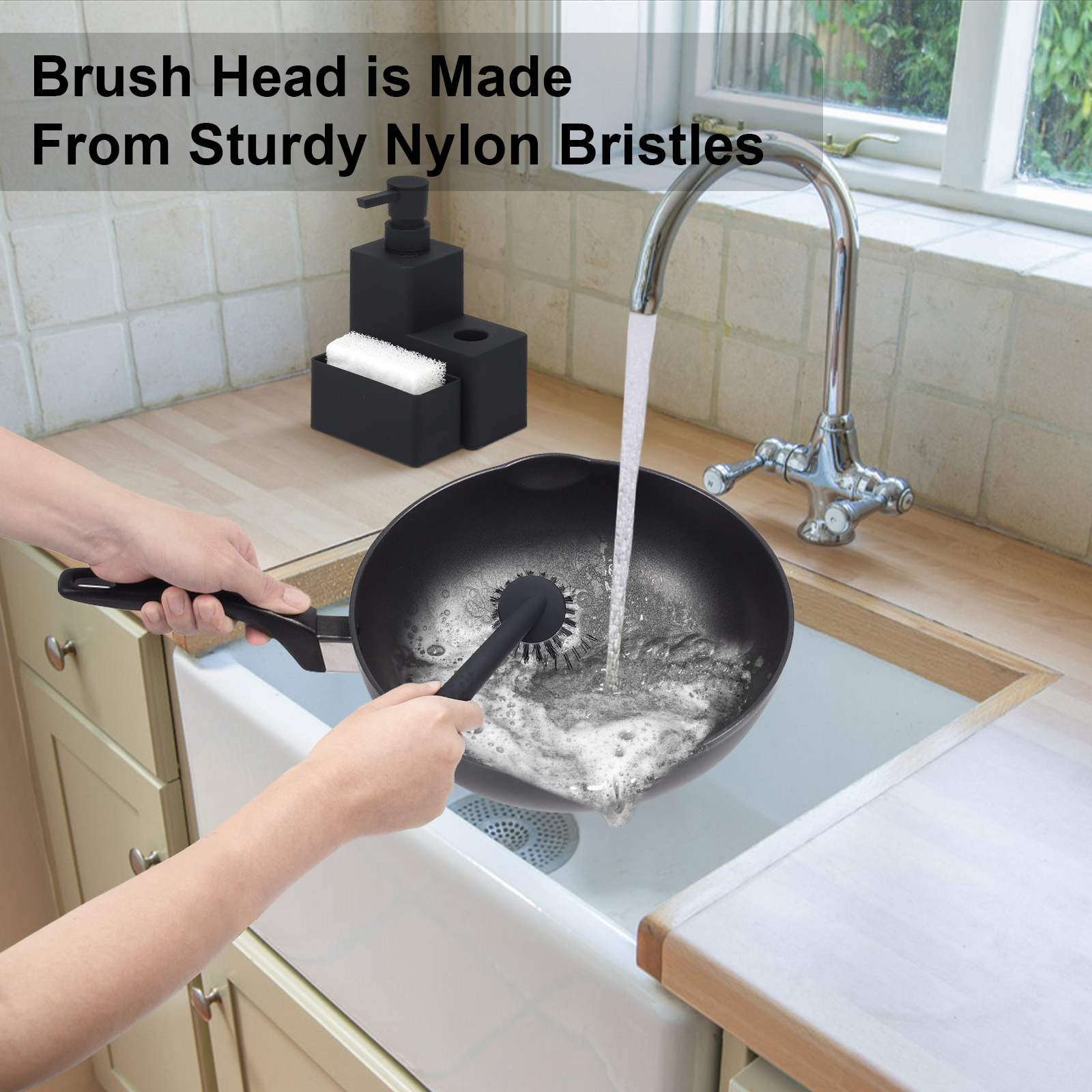 Modern Square Dish Soap Dispen - Kitchen Appliances Set บทวิจารณ์และราคา