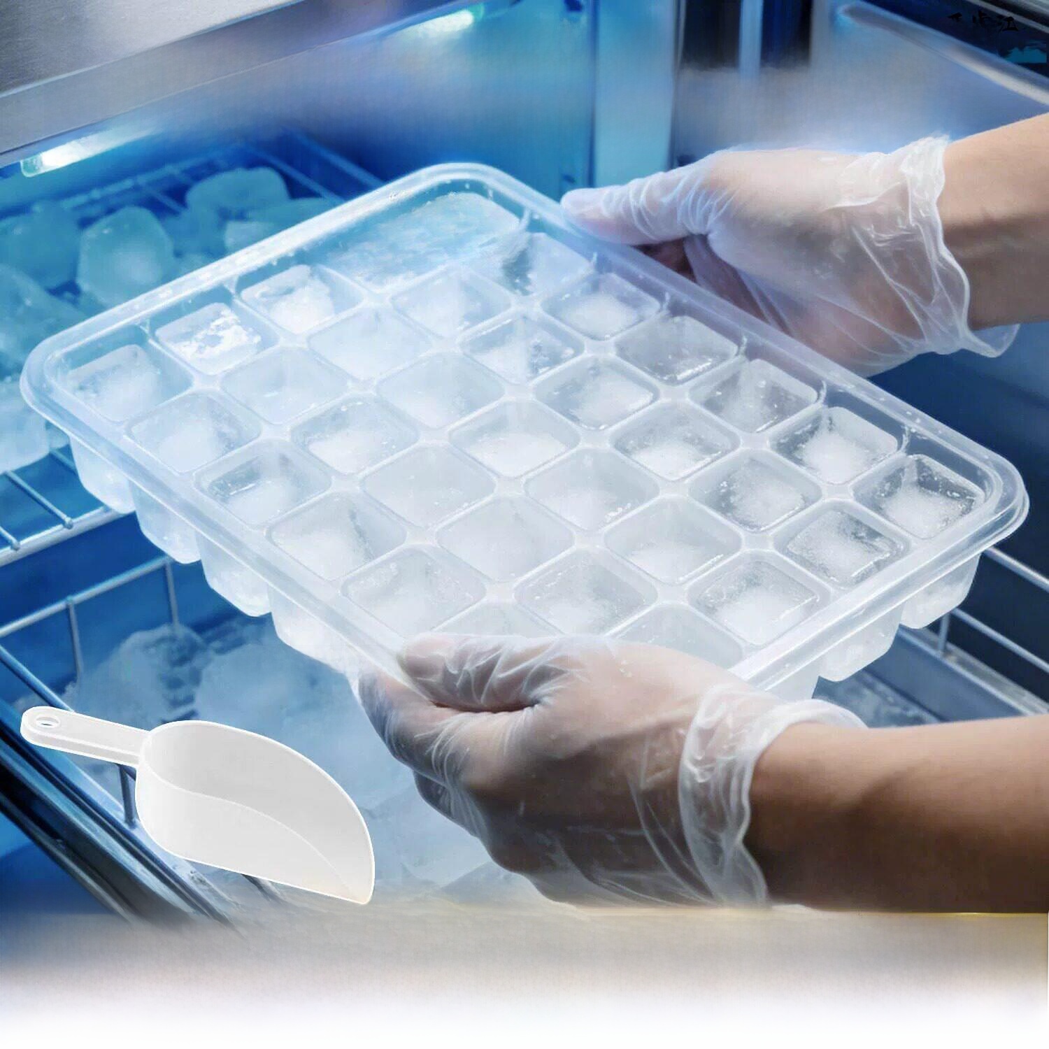 Large Capacity Ice Tray with L - Kitchen Appliances Essentials บทวิจารณ์และราคา