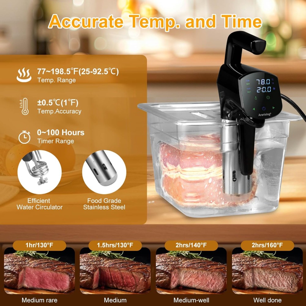 Sous Vide Cooker 2.4G WiFi, 13 - Sous Vide Immersion บทวิจารณ์และราคา