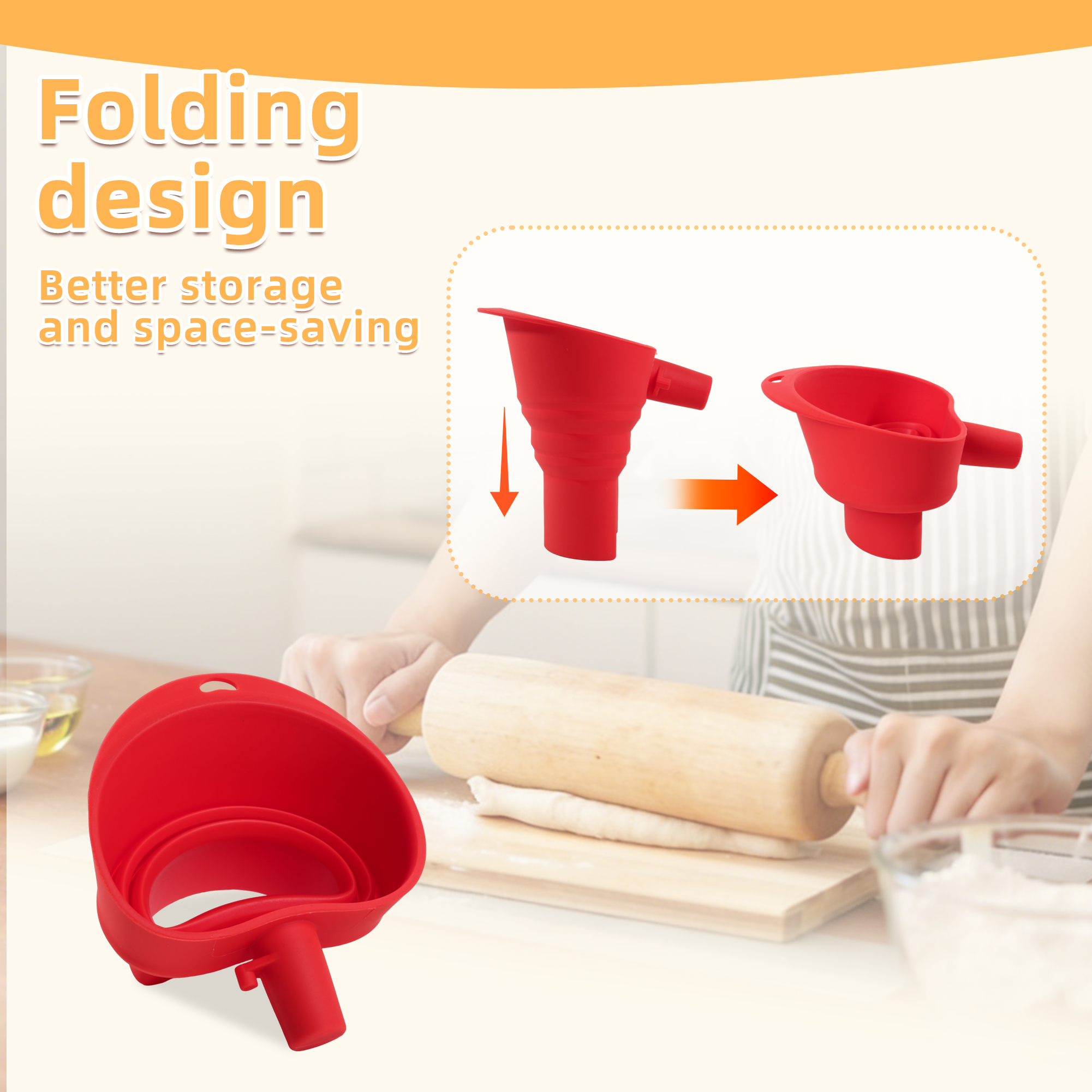 1/3pcs mix Silicone Flour Funn - Kitchen Appliances B&Q บทวิจารณ์และราคา